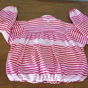 Hunter For Target Girls Windbreaker bubble Jacket Size XL 14-16 Red Pink Striped